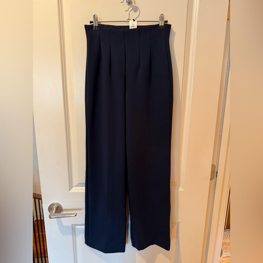 NWT Banana Republic Factory Navy Straight Ultra High Rise Pull-on Pants XSP